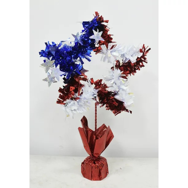 Way to Celebrate 16" red, white and blue Patriotic Star Table Top | Walmart (US)