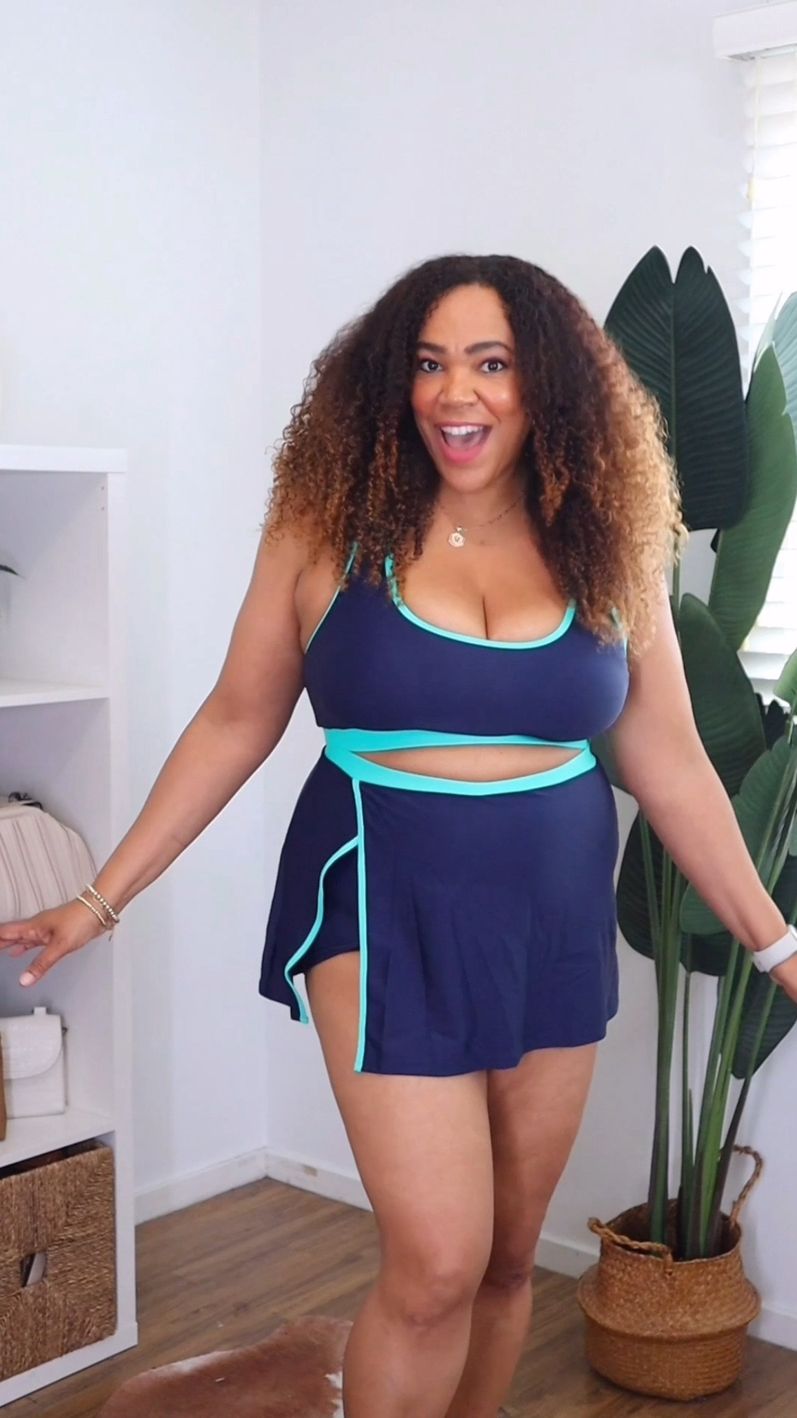 This is a cute one! Two piece swimsuit that gives you comfort and coverage. I got a large 

#LTKMidsize #LTKSummerEdit #LTKSwim
