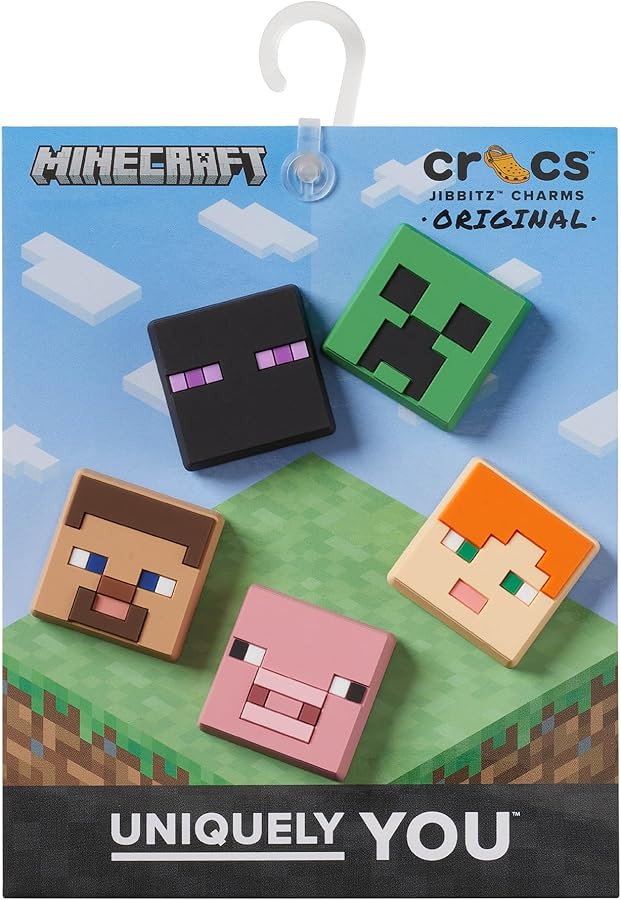 Crocs Jibbitz 5-Pack Minecraft Shoe Charms | Amazon (US)