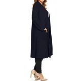 Moa Collection Women's Plus Size Long Sleeve Open Midi Cardigan, Female | Walmart (US)