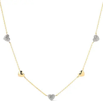 Lev Mini Pavé Station Necklace | Nordstrom