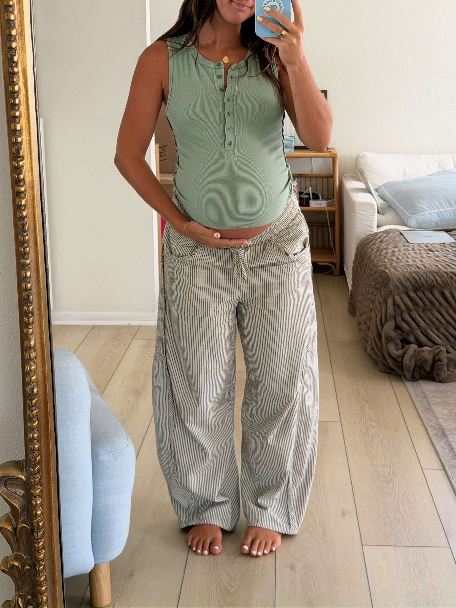 free people outfit! Medium pants & small top (that actually covers the belly)

#LTKBump #LTKootd #LTKgrwm