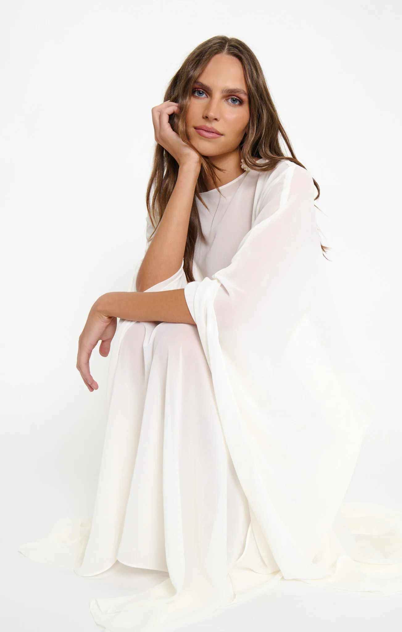 Olsen Maxi Dress ~ Wedding Cake Chiffon | Show Me Your Mumu