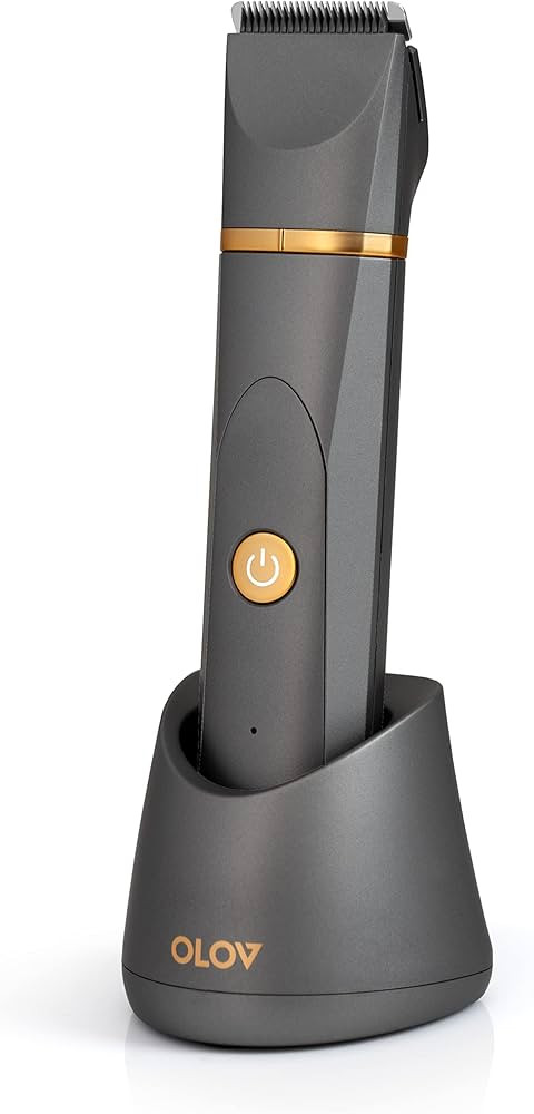 OLOV Groin Hair Trimmer for Men- Electric Body Trimmer/Shaver, USB Rechargeable Ball Trimmer with... | Amazon (US)