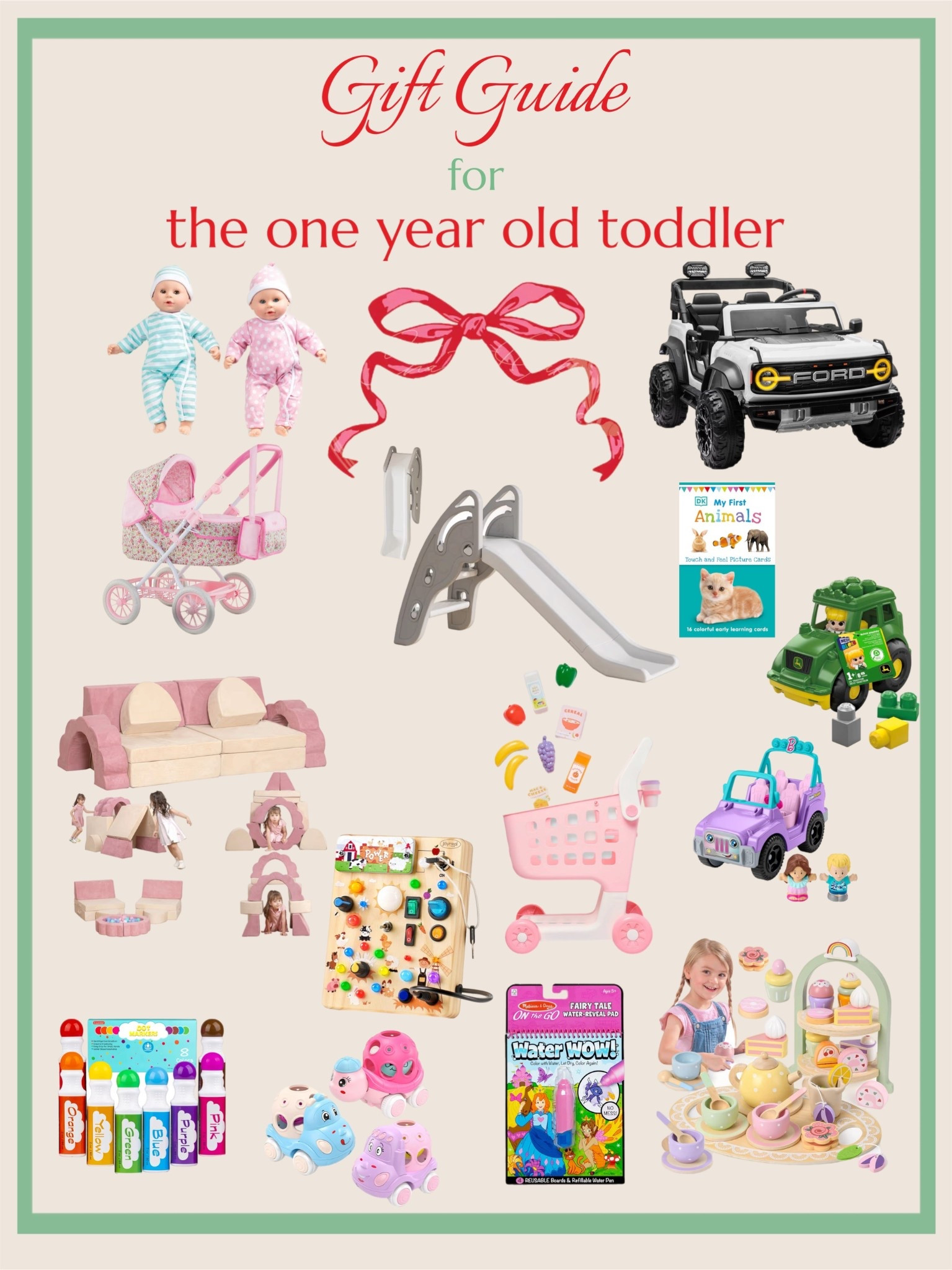 one year old toddler gift guide ideas that my little girl loves and plays with daily #toddlertoys #oneyearoldtoys #toddlergiftguide #oneyearoldgiftguide 

#LTKBaby #LTKGiftGuide #LTKKids