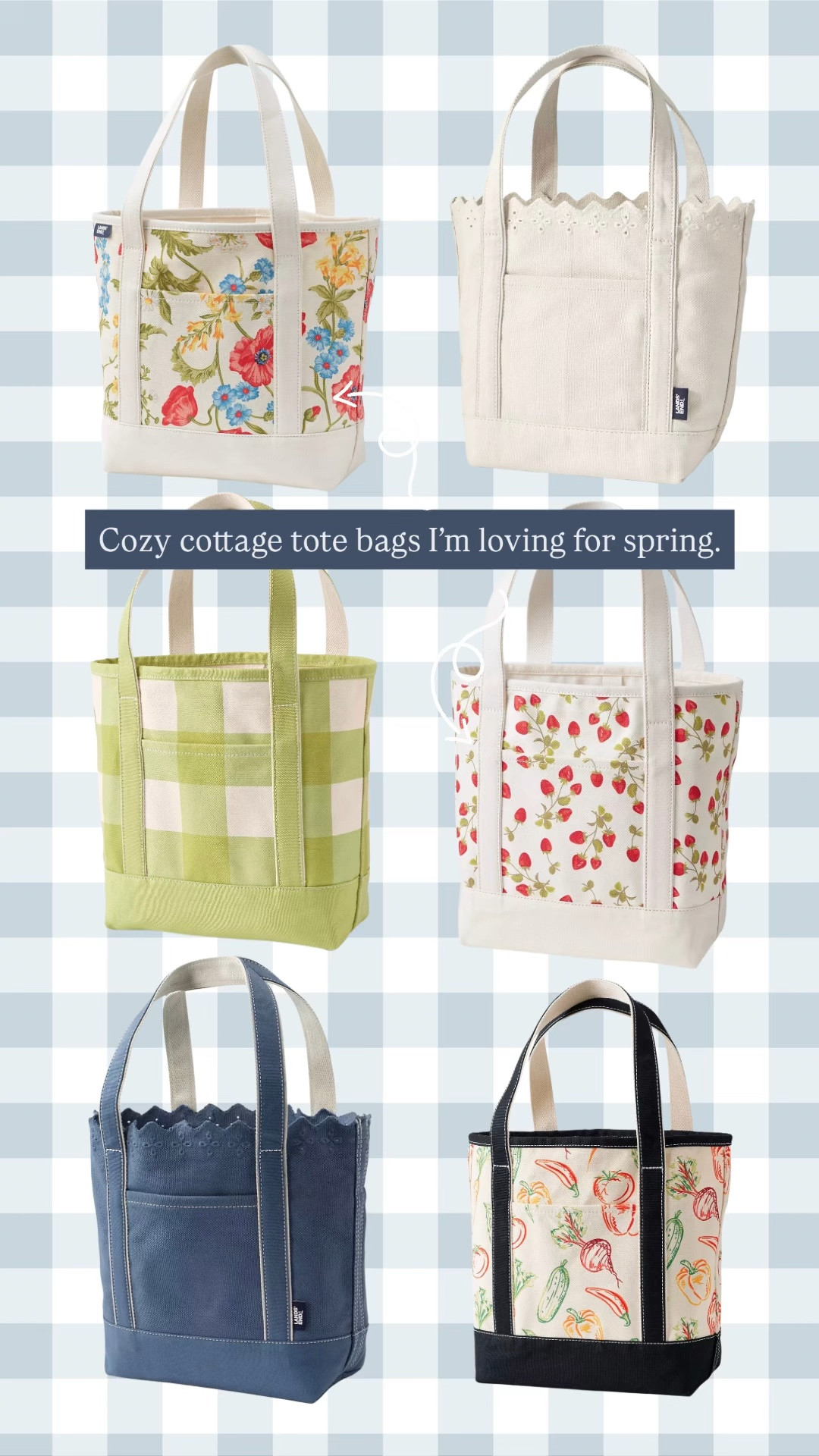 Love these cozy cottage tote bags for spring! 

#LTKSpringSale