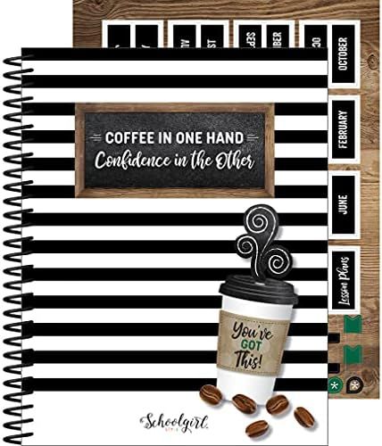 Schoolgirl Style Industrial Cafe Teacher Planner, Undated Weekly & Monthly Planner, Lesson Plan B... | Amazon (US)