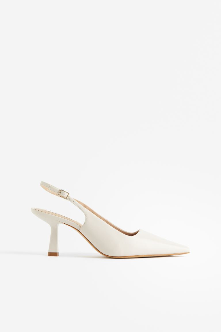 Leren slingbacks | H&M (DE, AT, CH, NL, FI)