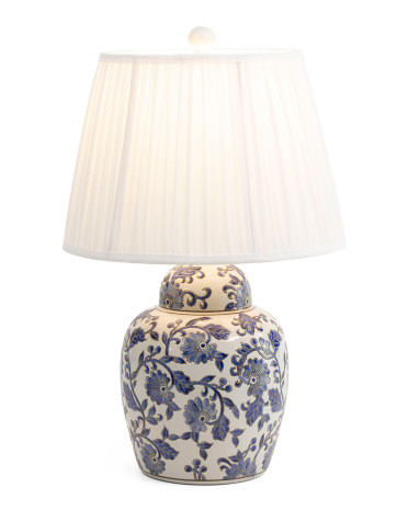24in Chinoiserie Ceramic Table Lamp | TJ Maxx