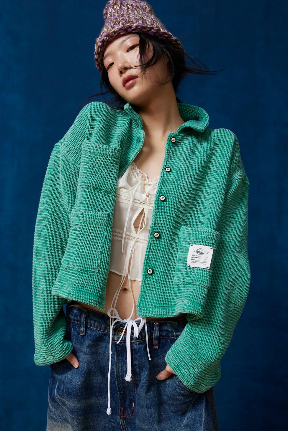 BDG Jersey Chore Waffle Shirt | Urban Outfitters (US and RoW)