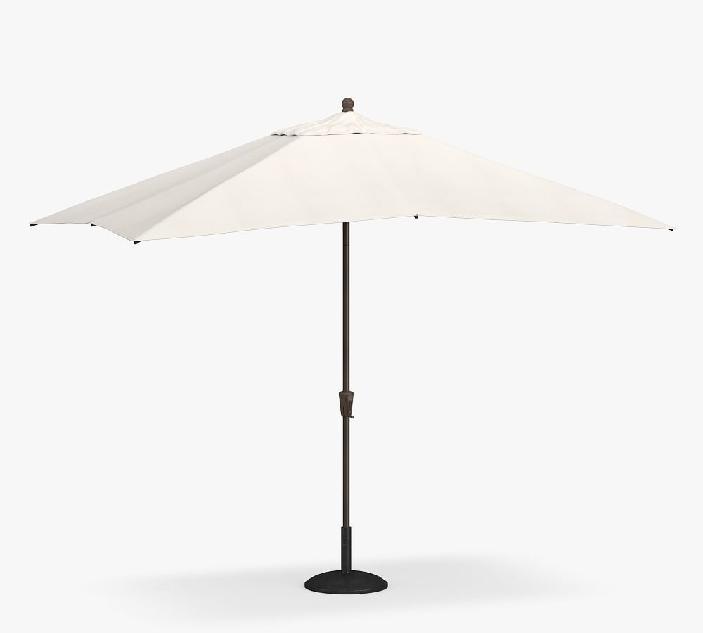 10' Rectangular Outdoor Patio Umbrella &ndash;&#160;Rustproof&#160;Aluminum Tilt Frame&#8203;, Br... | Pottery Barn (US)