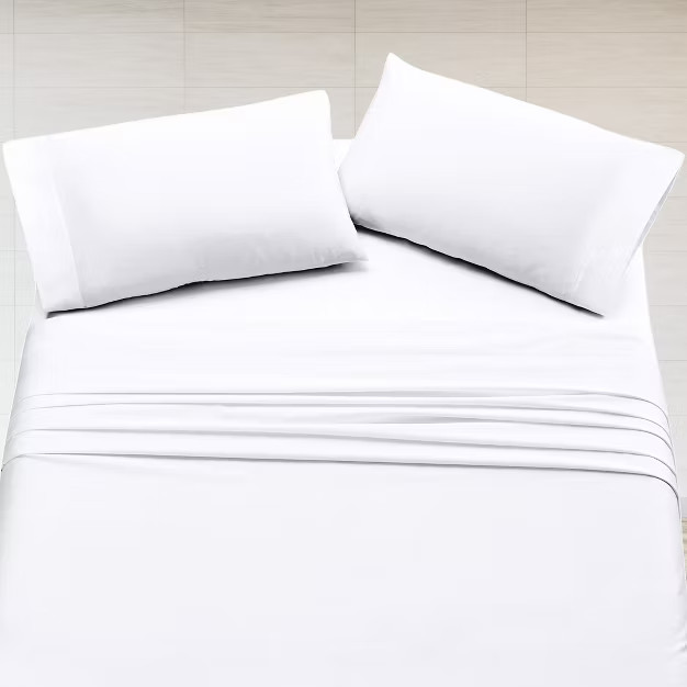 Luxury Deep Pocket Bed Sheet Set | 800 Thread Count 100% Cotton Sateen | Soft & Thick with Anti-S... | Target