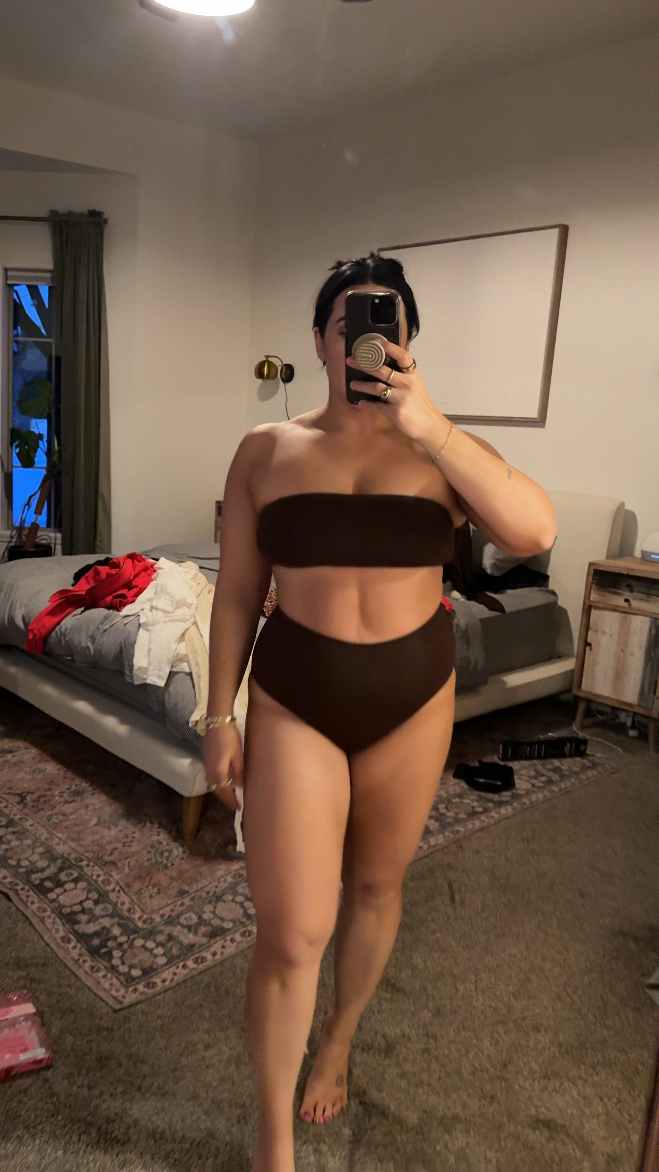 Two piece swimsuit. Size M

Full coverage bottoms, top comes with straps. 

#LTKSwim #LTKTravel #LTKMidsize