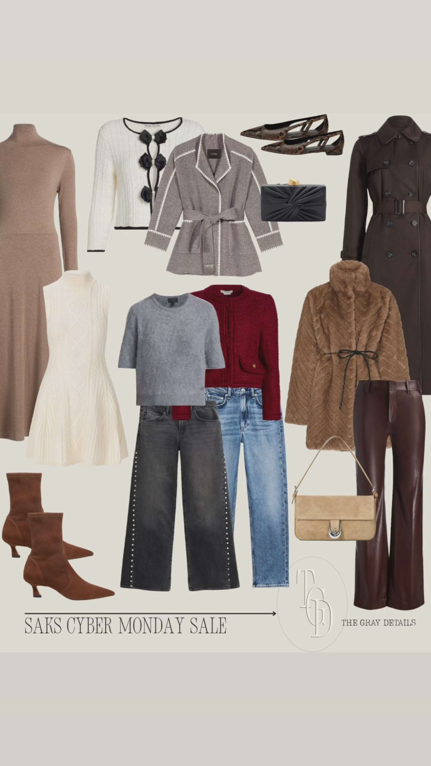 Sharing my Saks Favorites for Cyber Monday. From chic sweater dresses, timeless coats, classic jeans and more. There's something for everyone and it's on sale!  

 #LTKCyberWeek #LTKootd #LTKWorkwear