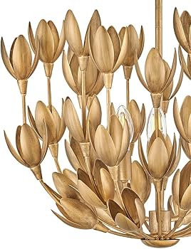 Hinkley Flora Medium Convertible Semi-Flush Ceiling Light, Burnished Gold | Amazon (US)