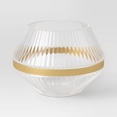 Medium Luxe Glass Hurricane Holder - Threshold™ | Target