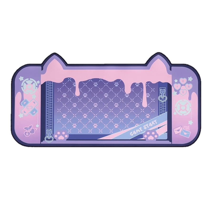 YOCORE Cute Purple Gamer Mouse Pad-Large Non-Slip Rubber Base Desk Pad-Easy Clean Laptop Desk Mat... | Amazon (US)