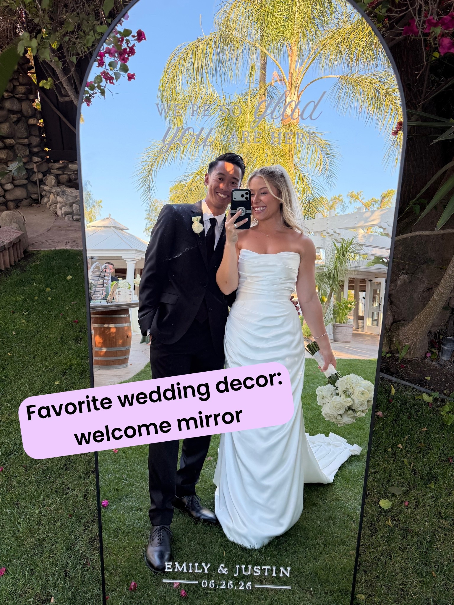 One of my favorite pieces of wedding decor was our welcome mirror 😍

#LTKWedding #LTKootd #LTKgrwm
