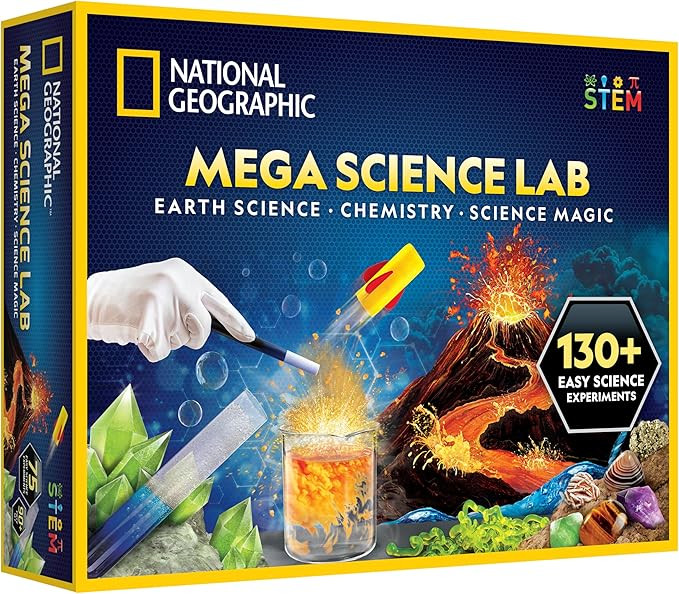 National Geographic Mega Science Lab - Science Kit for Kids with 130+ Easy Experiments, Featuring... | Amazon (US)