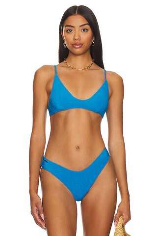 Maaji Creta Reversible Bikini Top in Blue from Revolve.com | Revolve Clothing (Global)