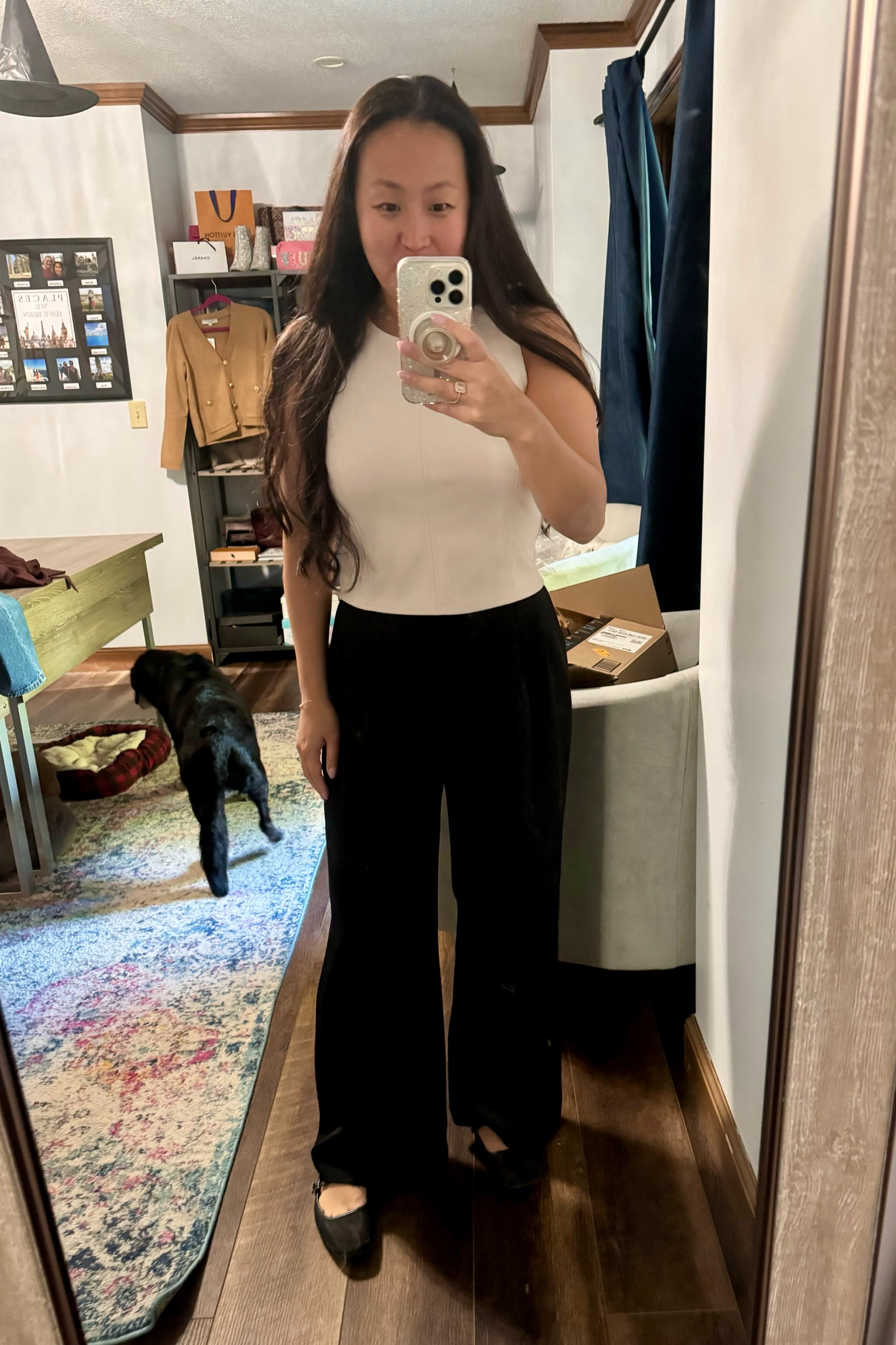 This faux leather top from Loft is beautiful and such great quality! It looks great with trousers and denim. 

#LTKStyleTip #LTKSaleAlert