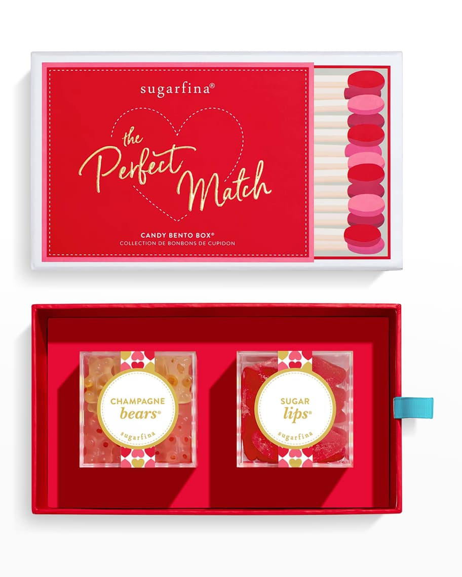 Sugarfina The Perfect Match 2-Piece Valentine's Day 2022 Bento Box | Neiman Marcus