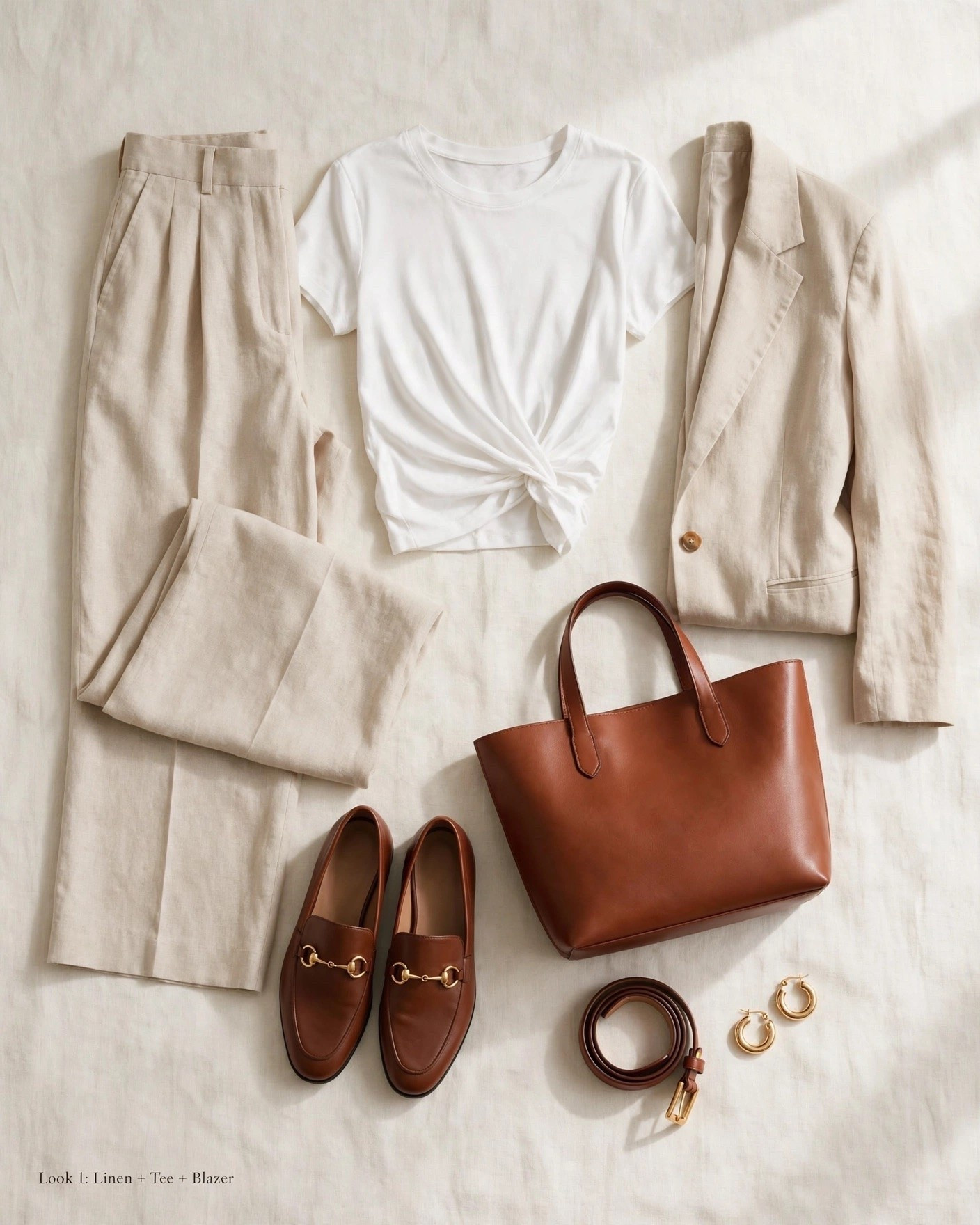 The polished 9am formula that works in August and October. Tailored linen wide-legs + twist tee + lightweight blazer. Horsebit loafers + cognac tote to finish. Everything true to size, wearing S in top. Shop my under $50 Amazon version in my storefront.
@Quince @Madewell @jcrew

#LTKgrwm #LTKootd #LTKOver40