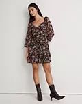 Amalia Tiered Mini Dress in Pampas Blooms | Madewell