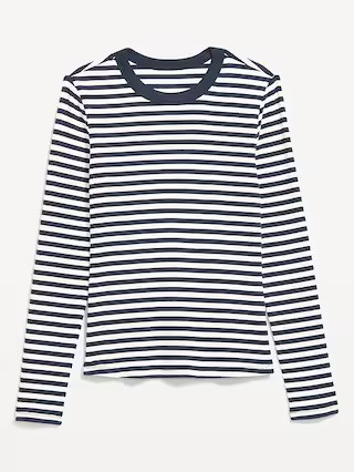 Snug Long-Sleeve Crew-Neck T-Shirt | Old Navy (US)
