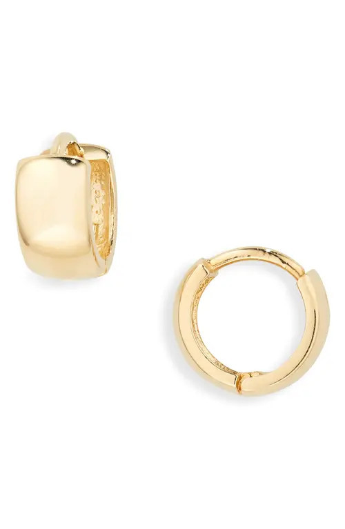 Bony Levy 14K Gold Chunky Huggie Hoop Earrings in 14Ky at Nordstrom | Nordstrom