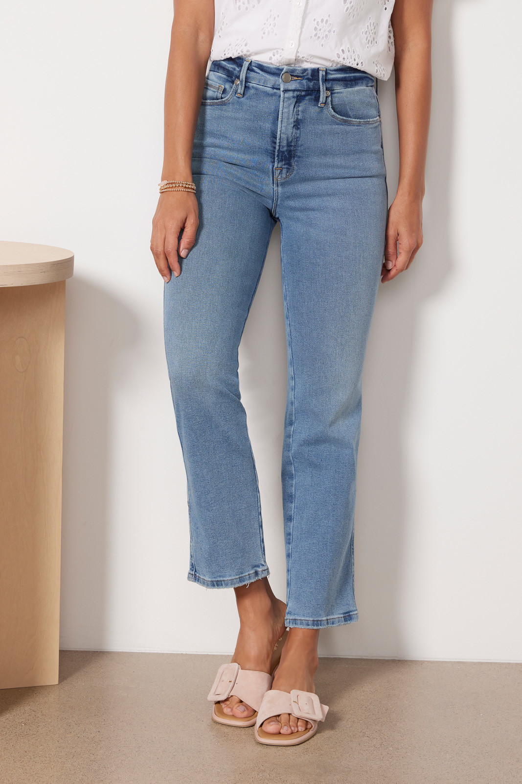 GOOD AMERICAN Good Curve Straight Jean | EVEREVE | Evereve