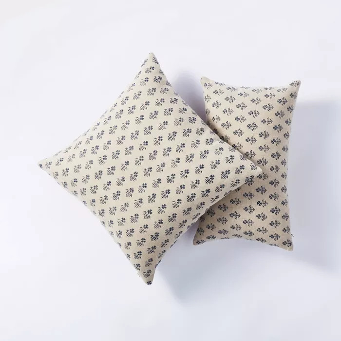 Floral Block Print Throw Pillow - Threshold™ designed with Studio McGee | Target