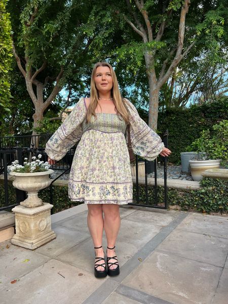 One of my favorite dresses of the year! Wearing a size large in this gorgeous free people mini dress. And it’s not too short. Love that for us. Paired with these target platforms!

#LTKstyletip #LTKSeasonal #LTKcurves