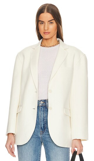 Quinn Blazer in White | Revolve Clothing (Global)