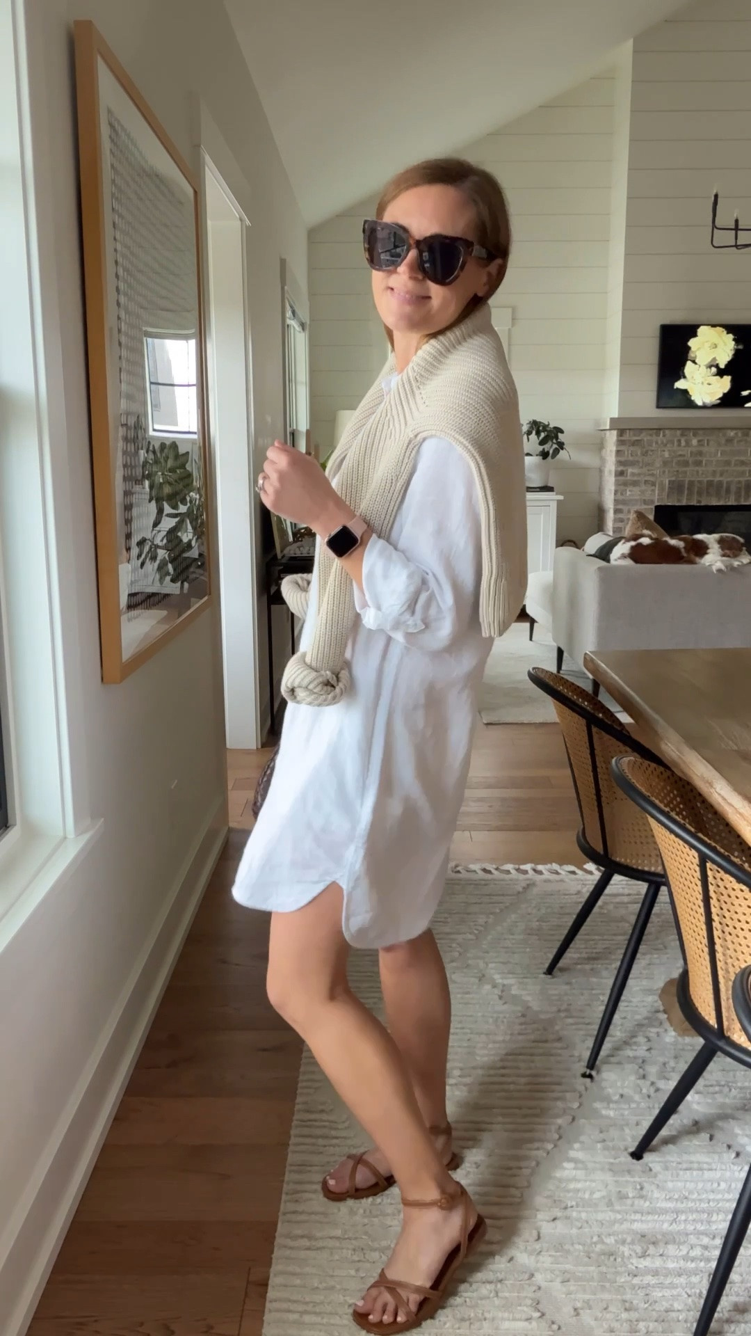 Dress size XS
Sweater size small 
Top size small

@Quince #quincepartner

#LTKdayinmylife #LTKgrwm #LTKootd