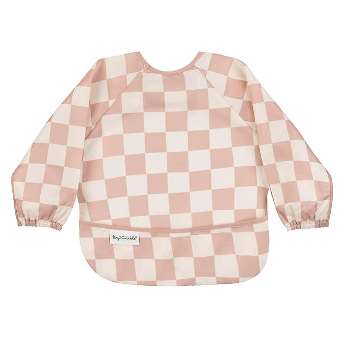 Tiny Twinkle Mess Proof Baby Bib,Waterproof Smock Baby Bib for Eating,Machine Washable Long Sleev... | Amazon (US)