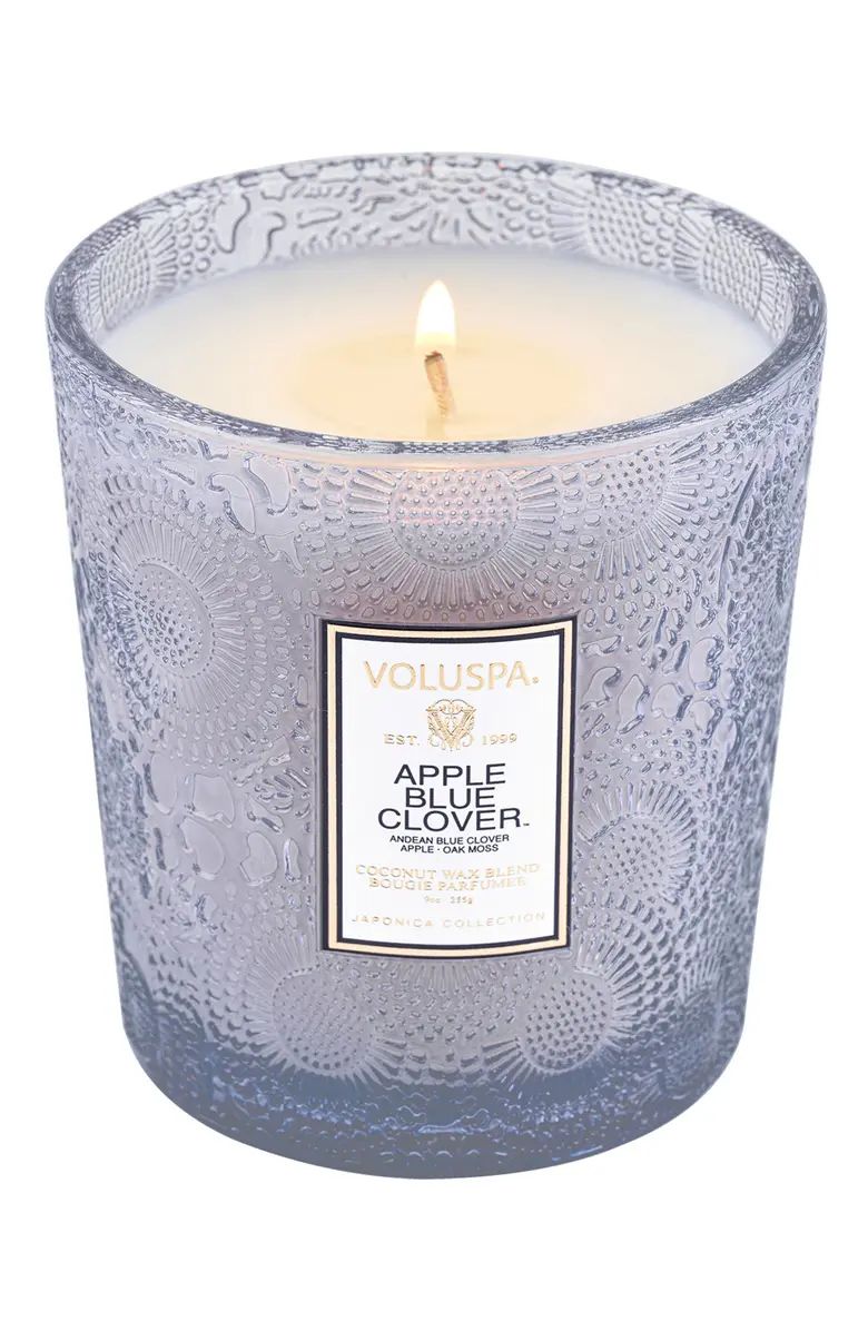 Apple Blue Clover Classic Glass Candle | Nordstrom
