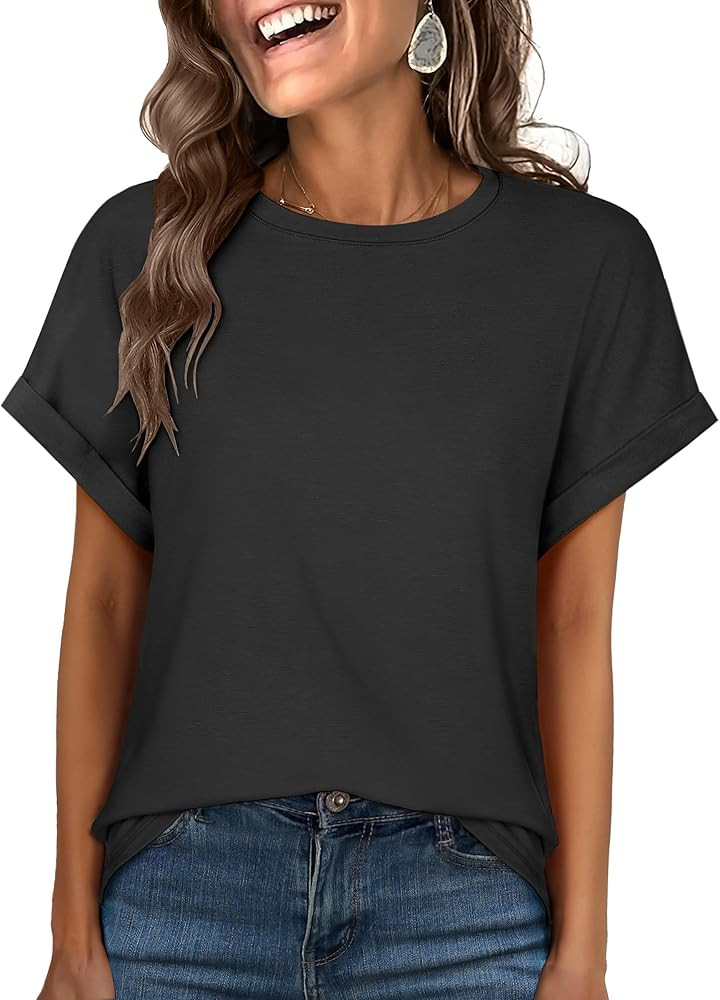 ANRABESS Oversized Tshirts for Women Summer Tops Short Sleeve Casual Loose Basic Tee Shirt Cute O... | Amazon (US)