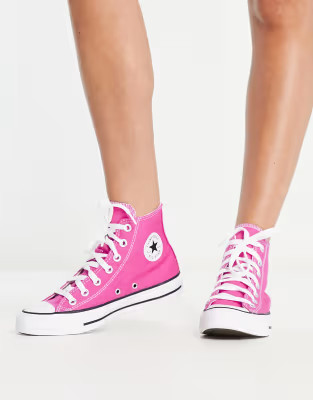 Converse Chuck Taylor All Star Hi sneakers in fuchsia pink | ASOS (Global)