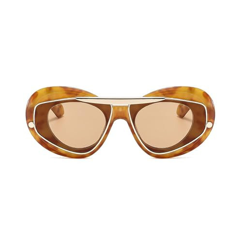laureles Fashion Oversized Cat Eye Women Sunglasses Vintage Leopard Gradient Shades UV400 Men Sun Glasses, C3, X | Amazon (CA)