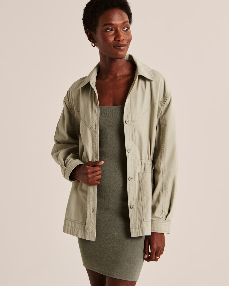 Utility Twill Jacket | Abercrombie & Fitch (US)