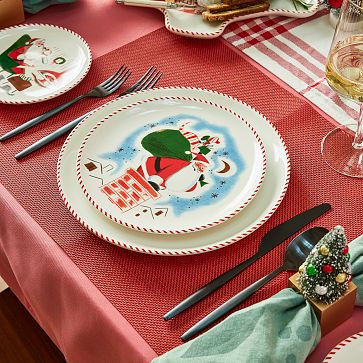 St. Jude Candy Cane Dinner Plate Sets | West Elm | West Elm (US)