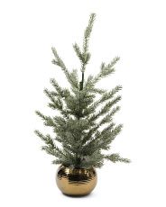 25in Pine Tree In Metallic Pot | TJ Maxx