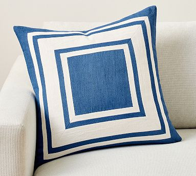 Mark D. Sikes Signature Inset Pillow | Pottery Barn (US)