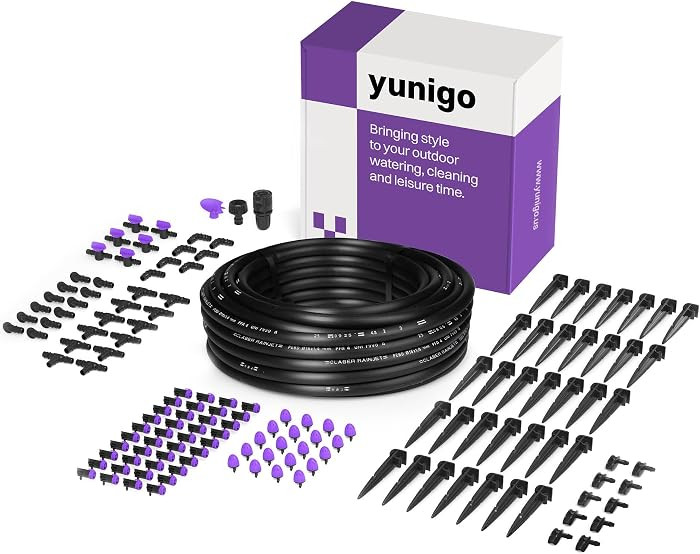 Verdant Micro Drip Irrigation Kit, 82 ft, 60-Plant System, 6 Independent Zones, Adjustable Drippe... | Amazon (US)