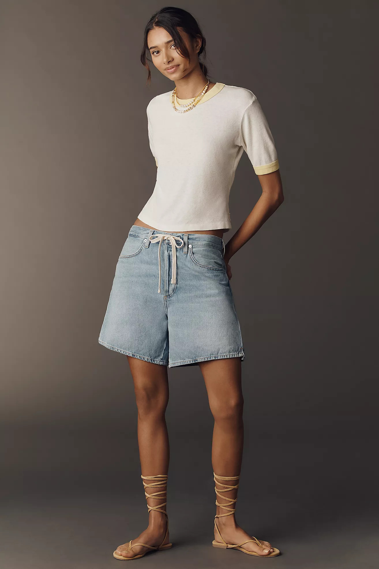 Citizens of Humanity Brynn Drawstring Relaxed Shorts | Anthropologie (US)