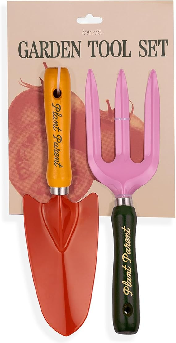 2 Piece Gardening Hand Tools, Cute Garden Tool Set Includes Hand Rake and Trowel with Beech Wood ... | Amazon (US)
