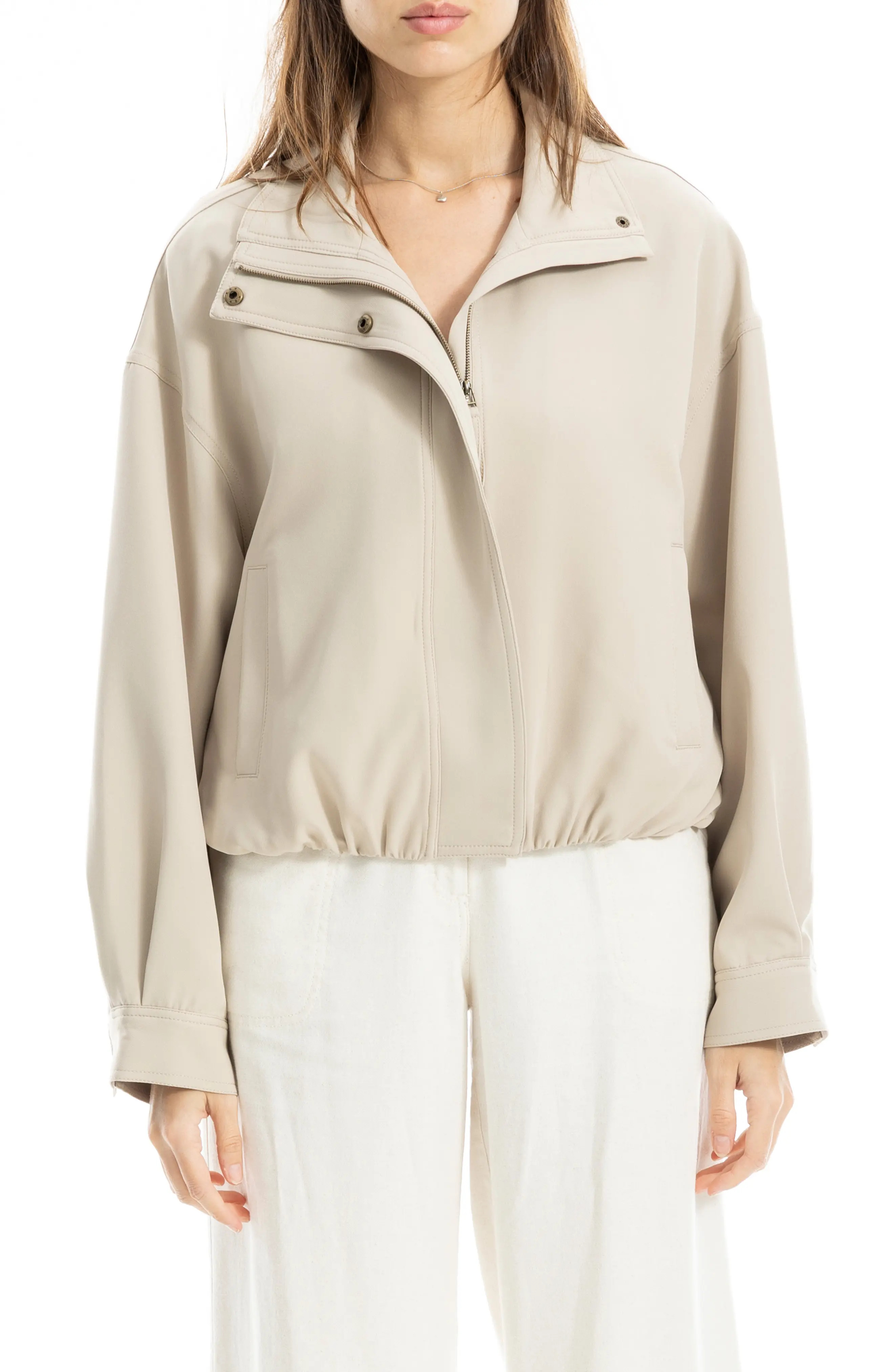 MAX STUDIO Bubble Hem Jacket in Black at Nordstrom Rack, Size Medium | Nordstrom Rack