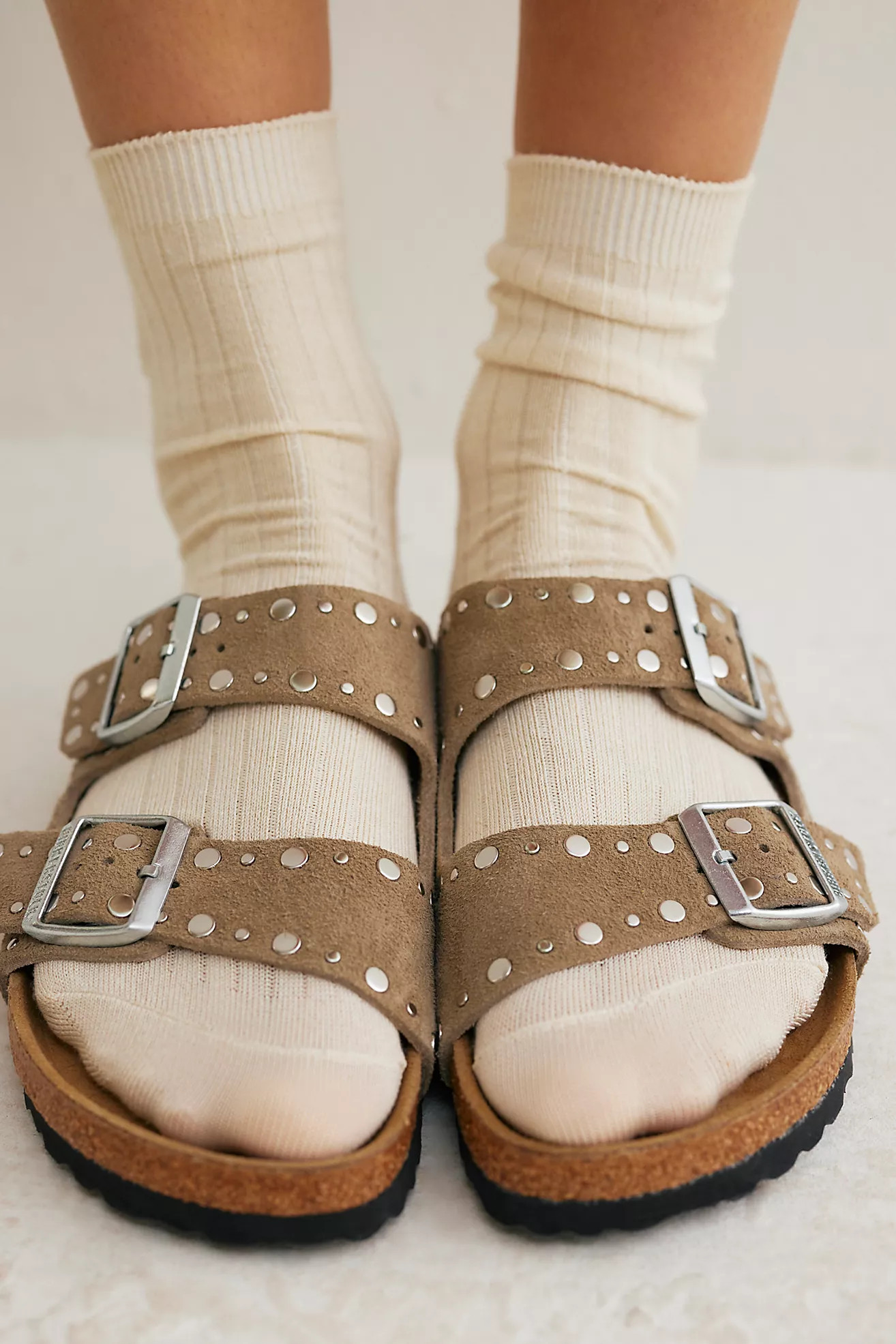 Birkenstock Arizona Rivets Footbed Sandals | Free People (Global - UK&FR Excluded)
