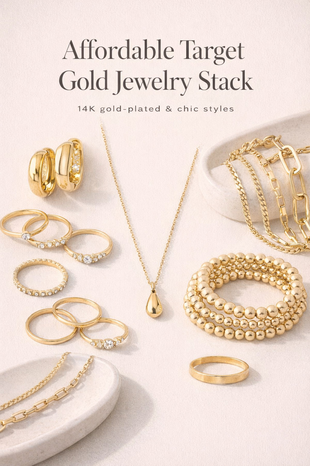 Affordable Target gold stack ✨

These pieces look so luxe but are actually budget-friendly. Perfect for layering, stacking, and everyday wear.

Everything is linked here in LTK 🤍

#LTKunder50 #TargetStyle #GoldJewelry #StackingRings #EverydayStyle

#LTKBeauty #LTKU #LTKSaleAlert